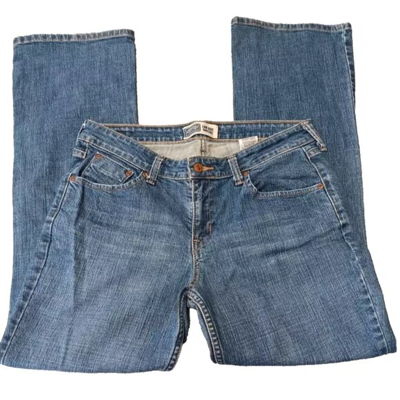 Signature Levi Strauss & Co. low rise boot cut jeans misses 10 M - Picture 1 of 14